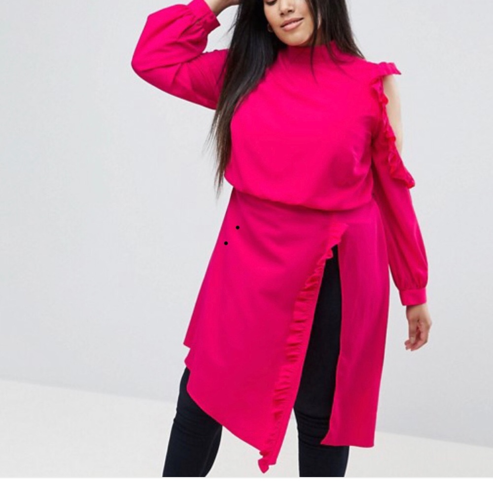 Asos hot pink shirt